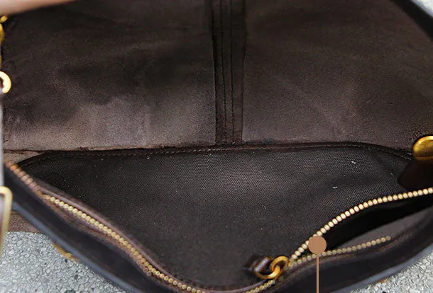 Handmade handbag briefcase purse leather crossbody bag purse shoulder bag for women