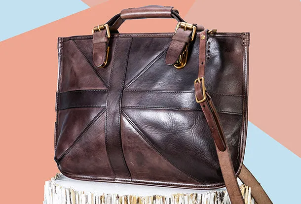 Handmade Handbag Briefcase Purse Leather Crossbody Bag Purse Shoulder Bag for Women
