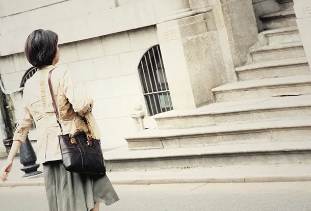 Handmade Handbag Briefcase Purse Leather Crossbody Bag Purse Shoulder Bag for Women