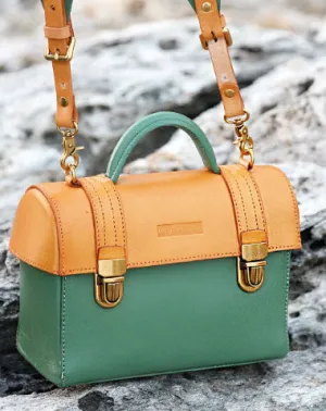 Handmade handbag mini purse leather crossbody bag purse shoulder bag for women