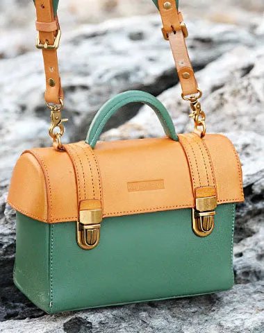 Handmade handbag mini purse leather crossbody bag purse shoulder bag for women