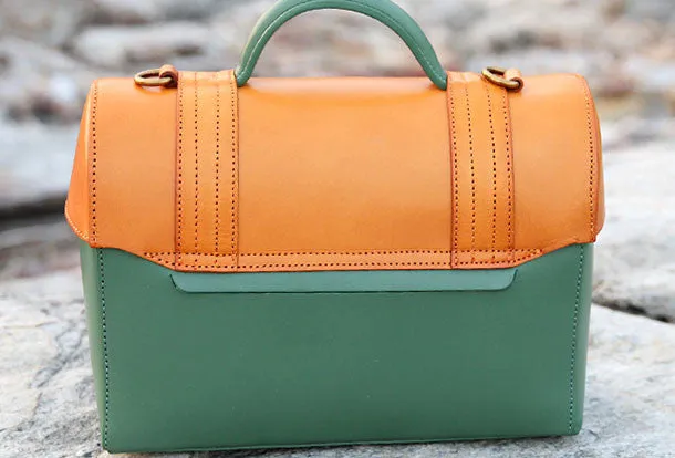 Handmade handbag mini purse leather crossbody bag purse shoulder bag for women