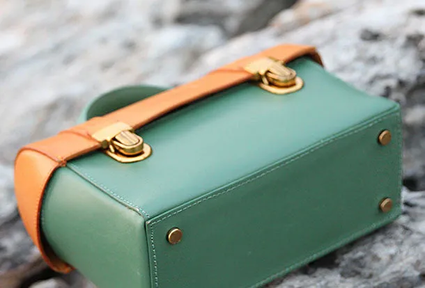 Handmade handbag mini purse leather crossbody bag purse shoulder bag for women