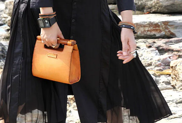 Handmade handbag purse leather crossbody bag purse shoulder bag for women