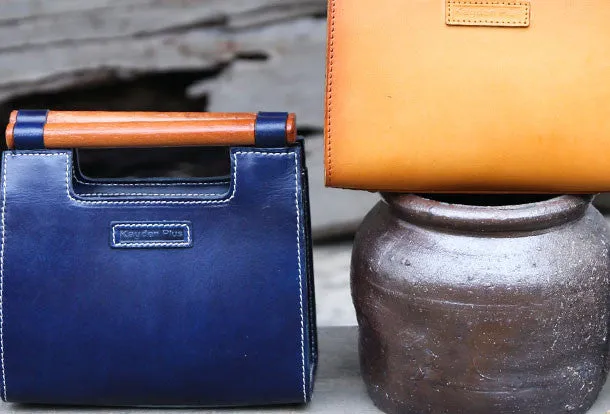 Handmade handbag purse leather crossbody bag purse shoulder bag for women