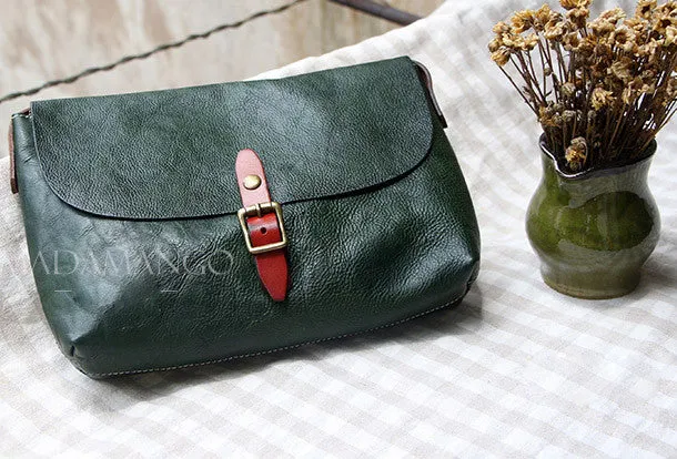 Handmade Leather bag for women leather shoulder bag crossbody bag