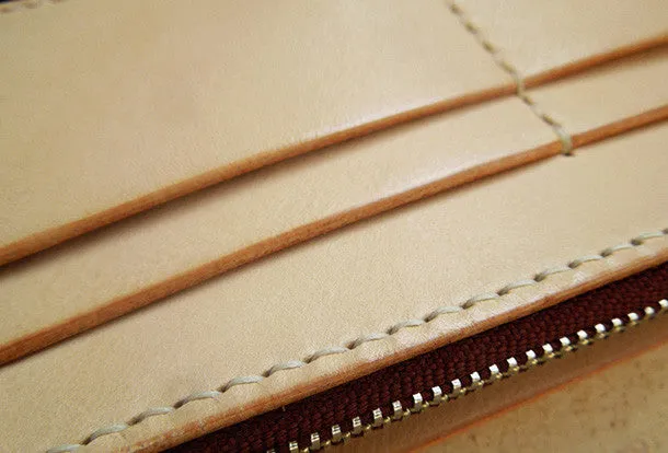 Handmade leather chain biker wallet bifold trucker wallet Chain Long wallet for men