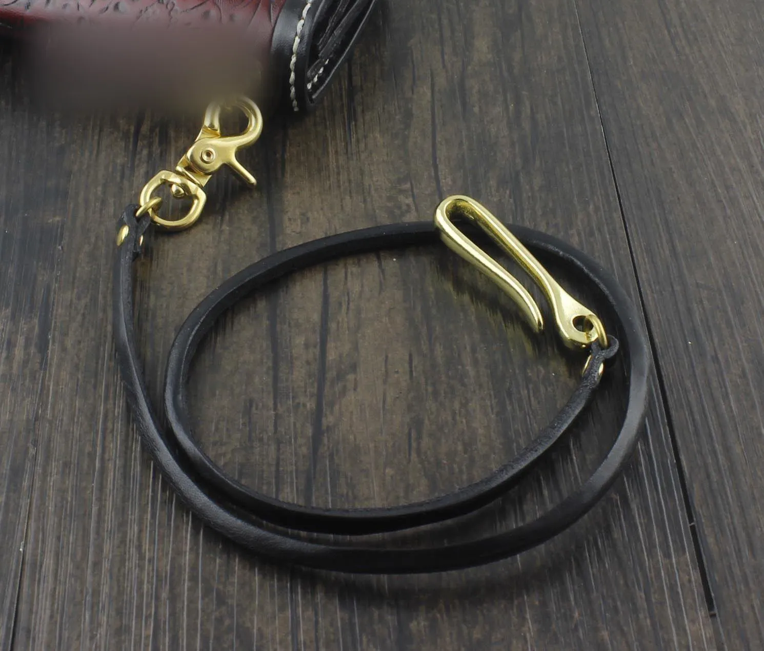 Handmade Leather Cool Punk Rock Wallet Chain Biker Trucker Wallet Chain Trucker Wallet Chain for Men
