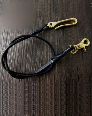 Handmade Leather Cool Punk Rock Wallet Chain Biker Trucker Wallet Chain Trucker Wallet Chain for Men