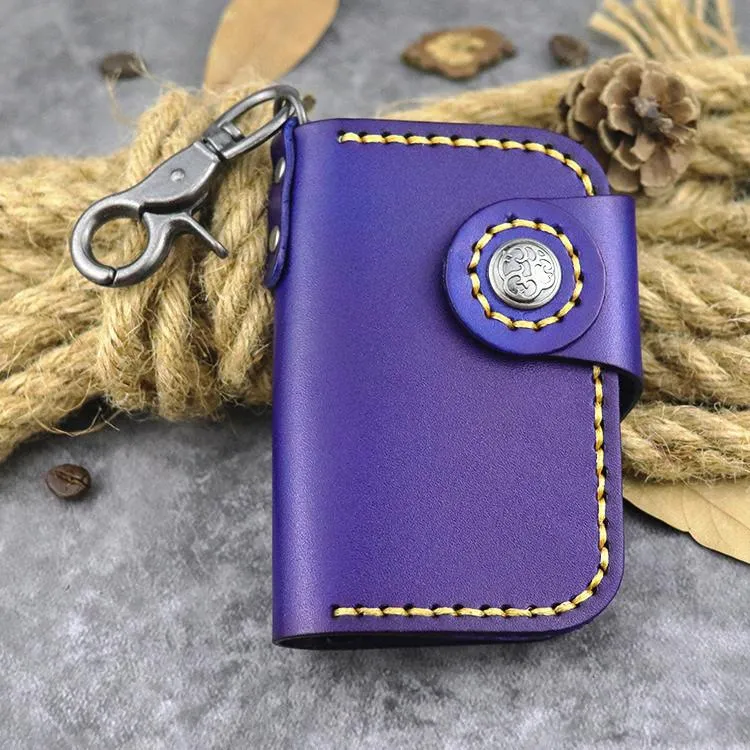 Handmade Leather Key Case Key Wallet Men's Key Holders Car Key Holder Card Holder For Men