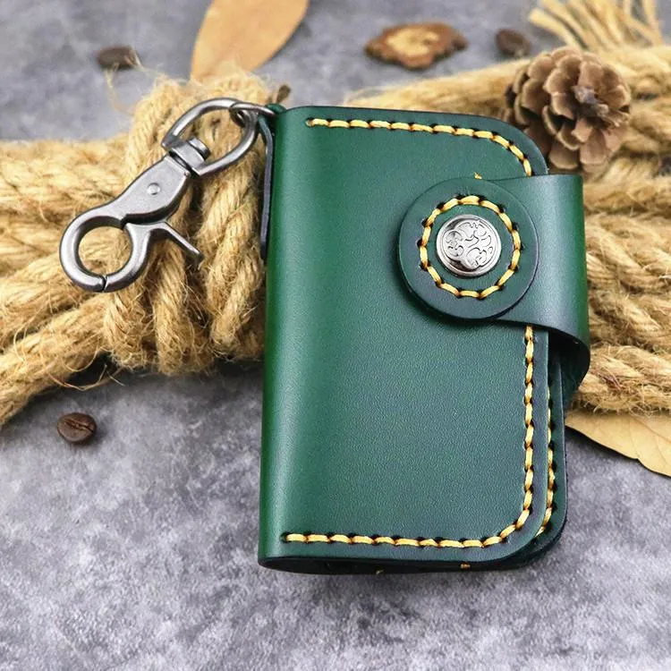 Handmade Leather Key Case Key Wallet Men's Key Holders Car Key Holder Card Holder For Men
