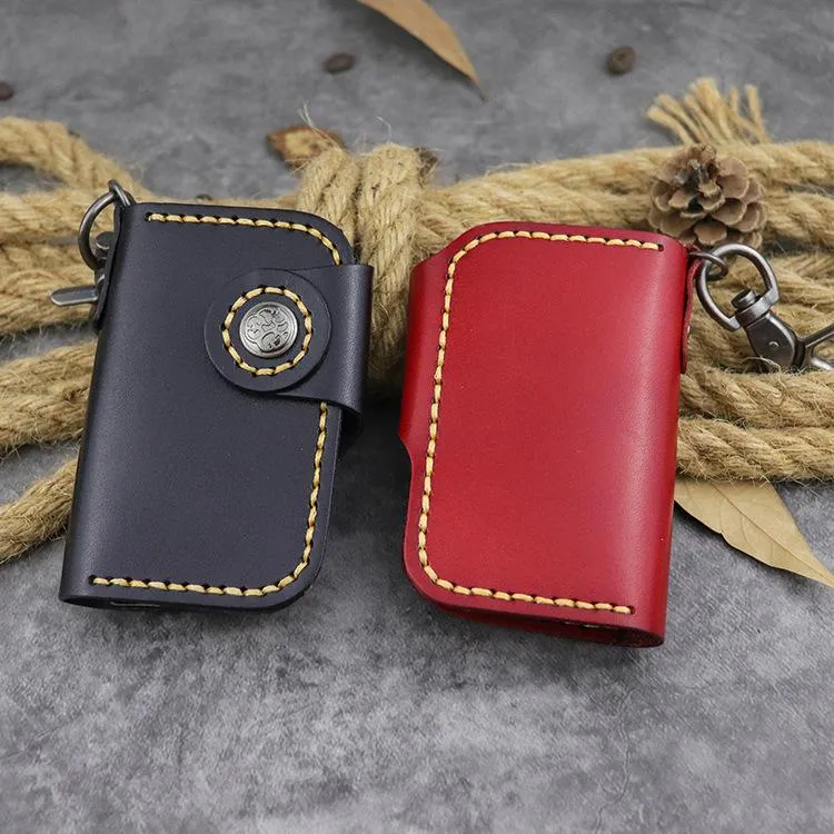 Handmade Leather Key Case Key Wallet Men's Key Holders Car Key Holder Card Holder For Men