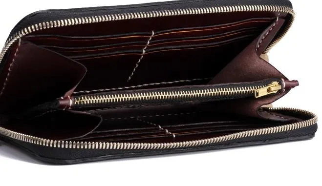 Handmade Leather Mah??k??la Mens Chain Biker Wallet Cool Leather Wallet With Chain Wallets for Men
