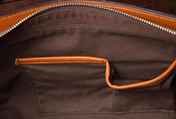 Handmade leather men Briefcase messenger vintage shoulder laptop bag vintage bag