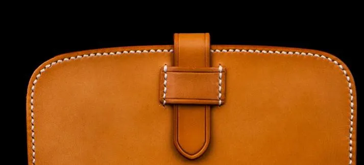 Handmade Leather Men Leather Long Wallet Cool Long Wallets for Men