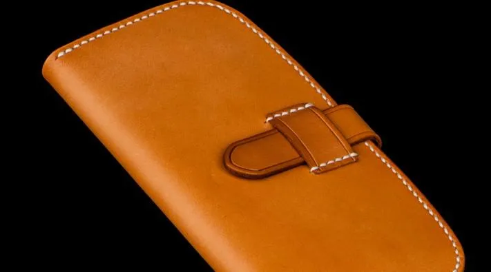 Handmade Leather Men Leather Long Wallet Cool Long Wallets for Men