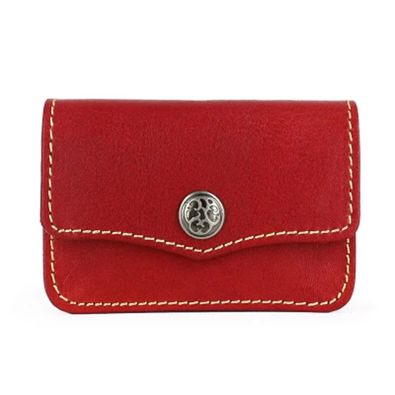 Handmade Leather Mens Change Wallet Card Wallet Front Pocket Wallets Small Wallets for Men