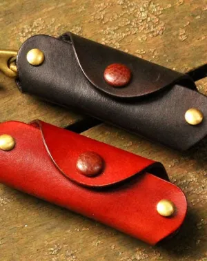 Handmade Leather Mens Cool Key Wallet Key Holder Car Key Case for Men