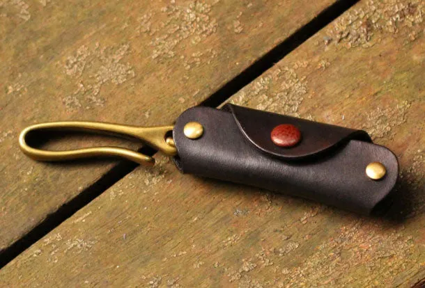 Handmade Leather Mens Cool Key Wallet Key Holder Car Key Case for Men