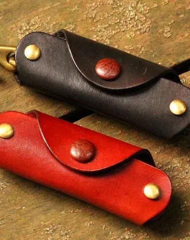 Handmade Leather Mens Cool Key Wallet Key Holder Car Key Case for Men