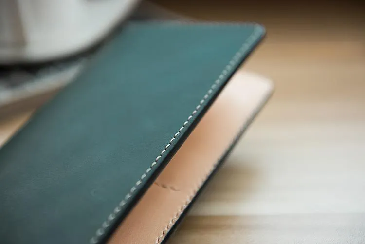 Handmade Leather Mens Long Wallet Cool Leather Wallet Long Wallets for Men
