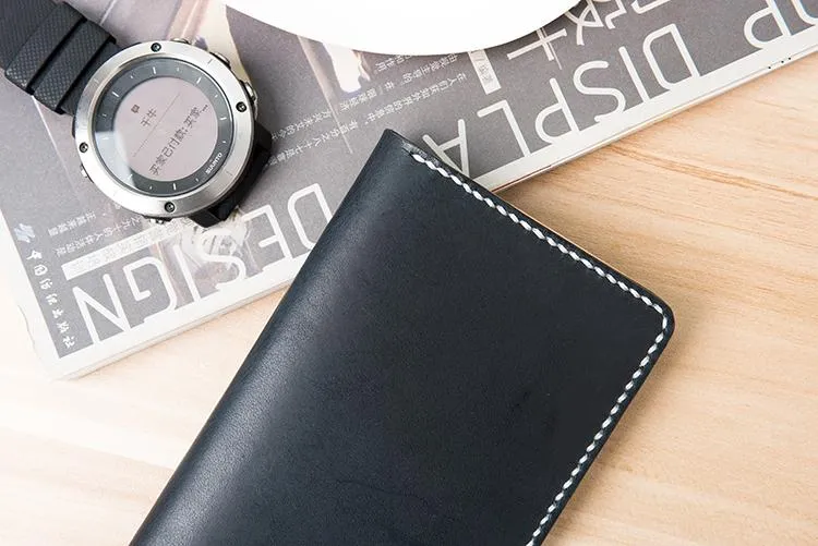 Handmade Leather Mens Long Wallet Cool Leather Wallet Long Wallets for Men