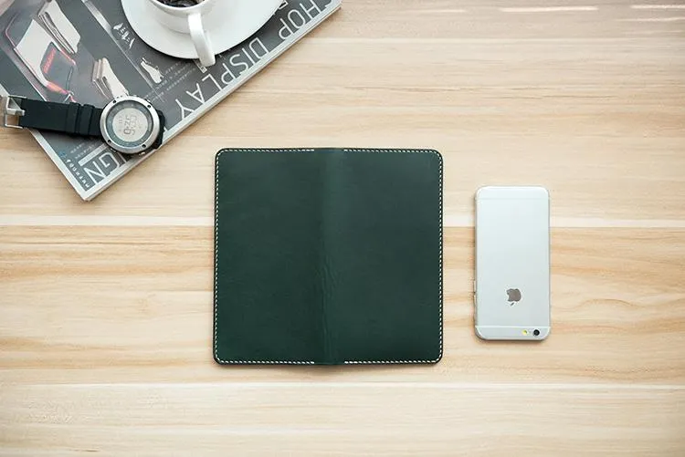 Handmade Leather Mens Long Wallet Cool Leather Wallet Long Wallets for Men