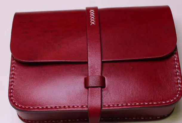 Handmade Leather Messenger Bag Crossbody Bag Shoulder Bag Purse for Women Leather Bag