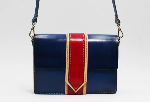 Handmade Leather Messenger Bag Crossbody Bag Shoulder Bag Purse for Women Leather Bag