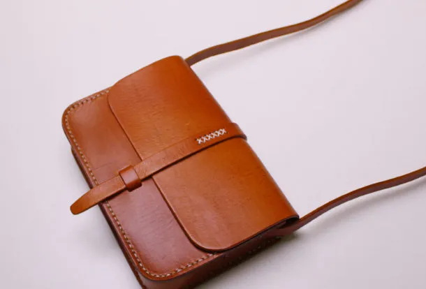 Handmade Leather Messenger Bag Crossbody Bag Shoulder Bag Purse for Women Leather Bag