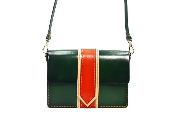 Handmade Leather Messenger Bag Crossbody Bag Shoulder Bag Purse for Women Leather Bag