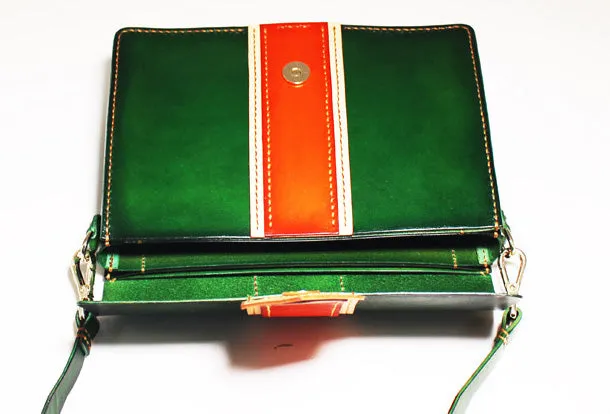 Handmade Leather Messenger Bag Crossbody Bag Shoulder Bag Purse for Women Leather Bag