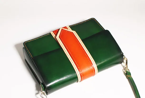 Handmade Leather Messenger Bag Crossbody Bag Shoulder Bag Purse for Women Leather Bag