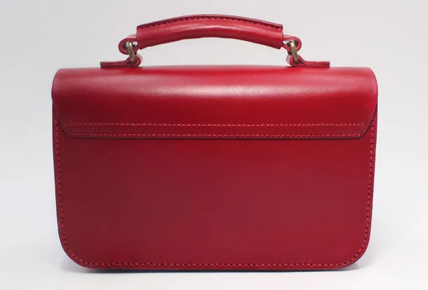 Handmade Leather Messenger Bag Purse Satchel Bag Crossbody Shoulder Bag for Girl Women Lady