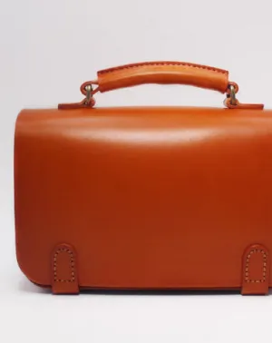Handmade Leather Messenger Bag Purse Satchel Bag Crossbody Shoulder Bag for Girl Women Lady