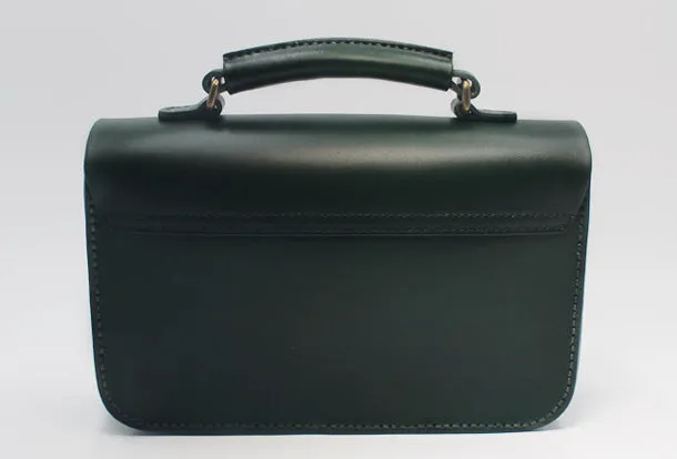 Handmade Leather Messenger Bag Purse Satchel Bag Crossbody Shoulder Bag for Girl Women Lady