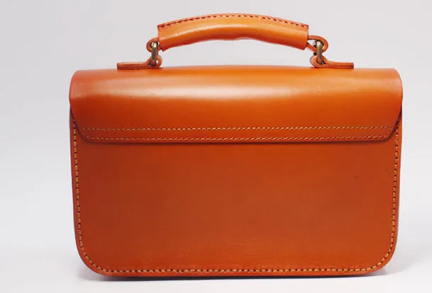 Handmade Leather Messenger Bag Purse Satchel Bag Crossbody Shoulder Bag for Girl Women Lady