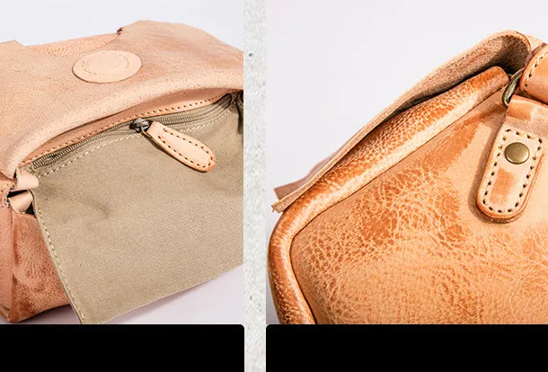 Handmade Leather Purse Cute Cube Bag Crossbody Bag Shoulder Bag Purse For Women