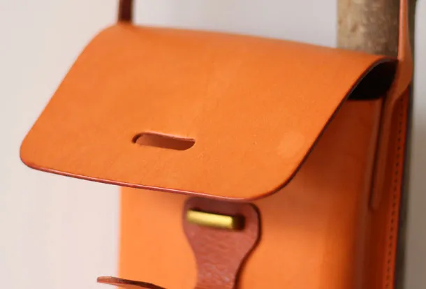 Handmade Leather vintage women phone purse leather shoulder bag crossbody bag