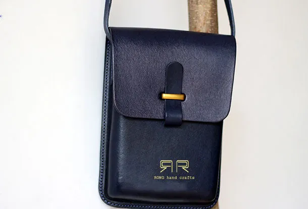 Handmade Leather vintage women phone purse leather shoulder bag crossbody bag