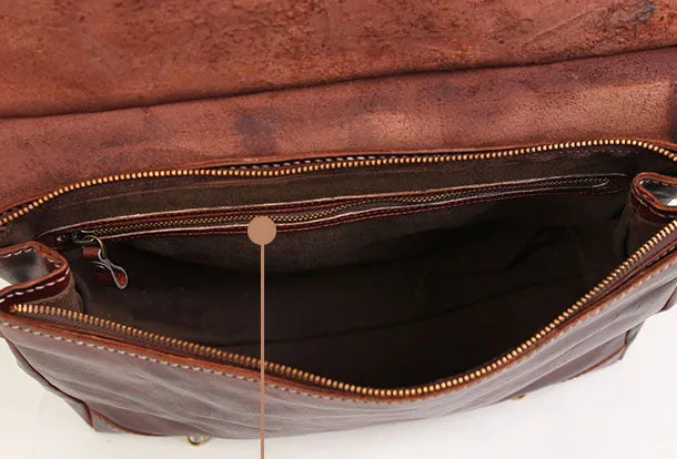 Handmade messenger bag briefcase satchel purse leather crossbody bag  shoulder bag women