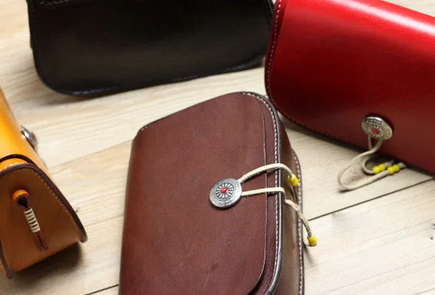 Handmade shoulder bag vintage leather brown Satchel crossbody Shoulder Bag for women