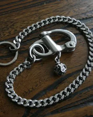 Handmade Solid Stainless Steel Wallet Chain Cool Punk Rock Biker Trucker Wallet Chain Trucker Wallet Chain for Men