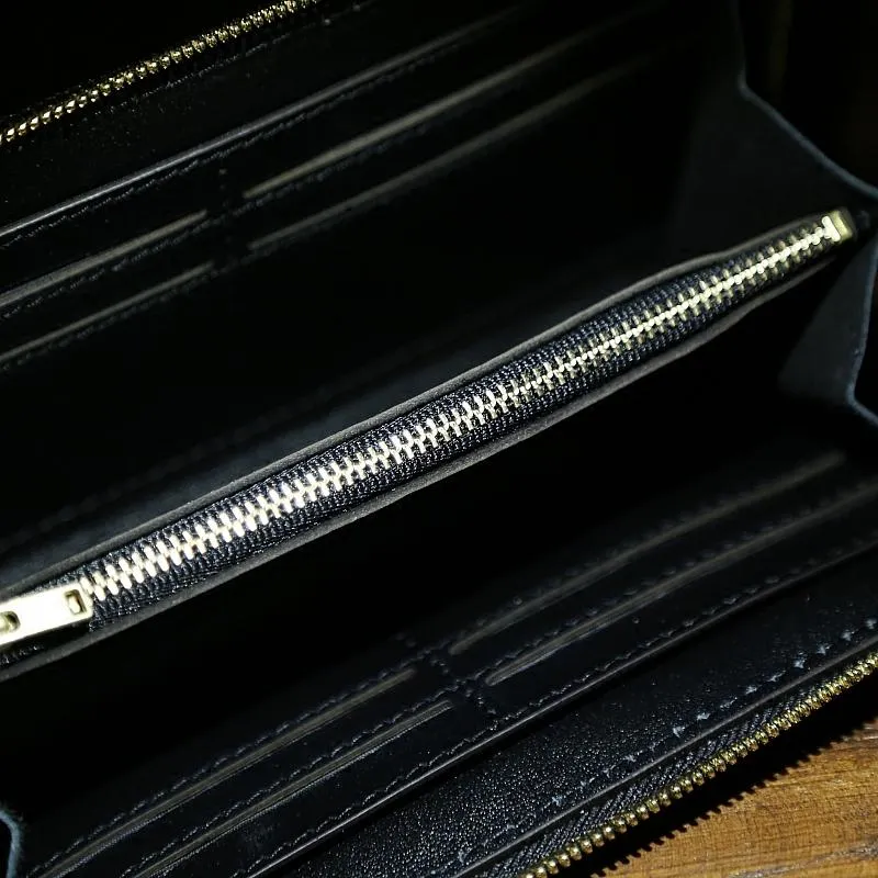 Handmade Tooled Leather Biker Wallet Constellation Aquarius Mens Cool Chain Wallet Wallet with Chain