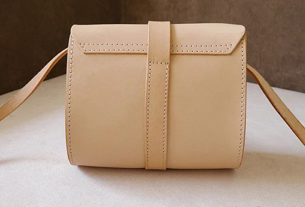 Handmade vintage cute rustic leather crossbody Shoulder Bag for girl women lady