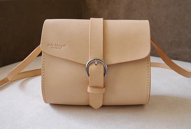 Handmade vintage cute rustic leather crossbody Shoulder Bag for girl women lady