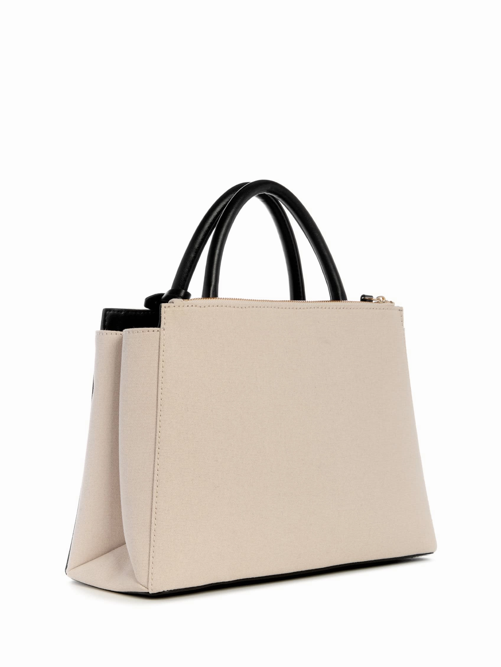 Hauser Color-Block Canvas Satchel
