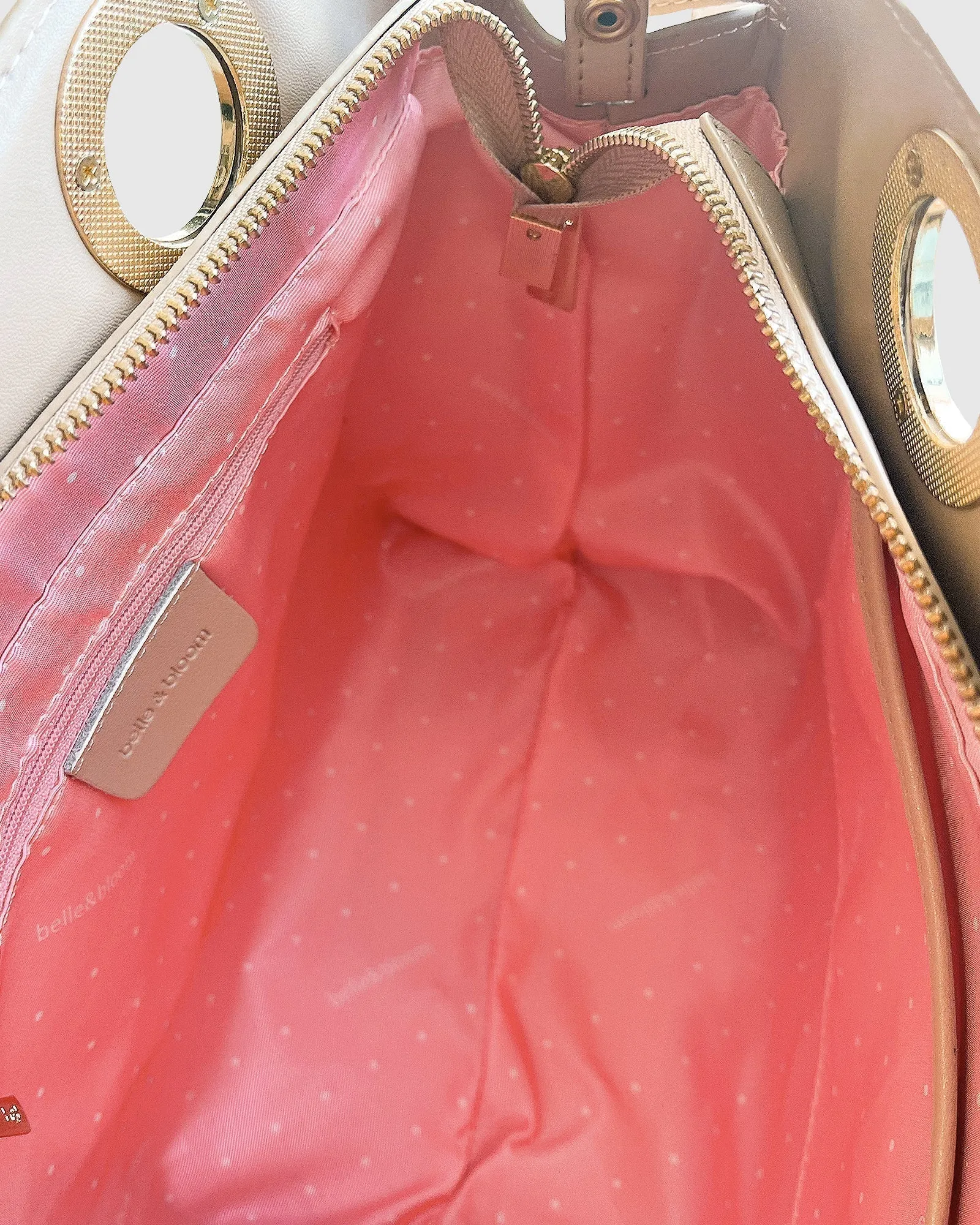 Heart Of Gold Leather Shoulder Bag