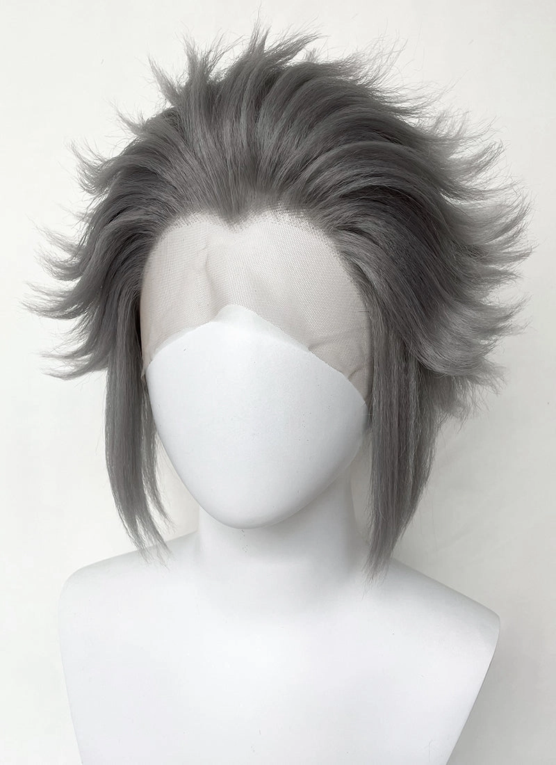 Helluva Boss Stolas Grey Straight Lace Front Synthetic Men's Wig LF6069