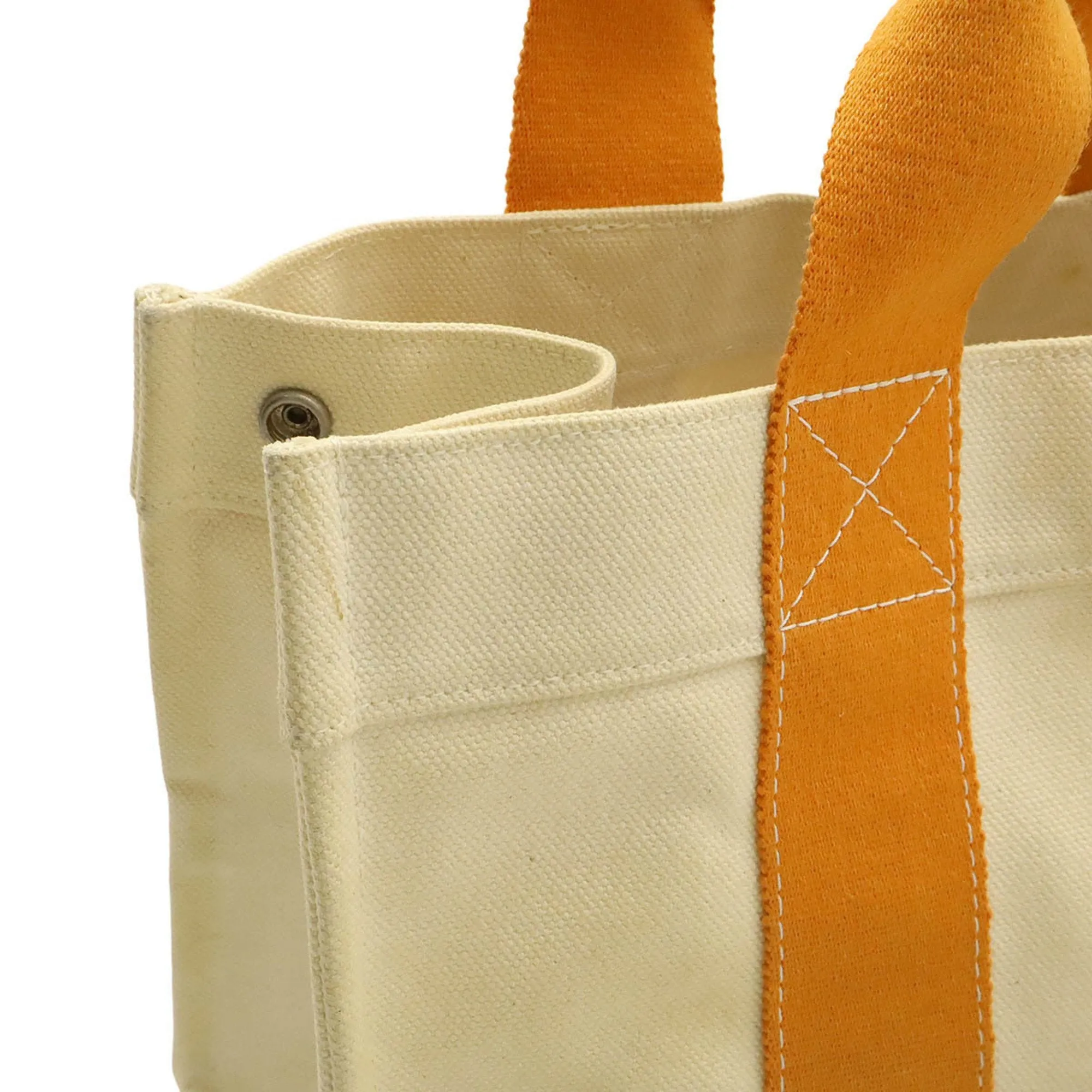 Hermes Bora Bora  yellow Canvas Handbag Tote Bag (Pre-Owned)